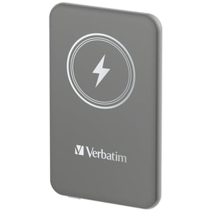 Verbatim Charge 'n' Go Lithium-Polymer (LiPo) 5000 mAh Wireless Charging Gray