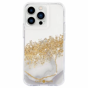 Case-mate Karat Marble Cell Phone Case, 15.5 cm (6.1"), Gold, Transparent