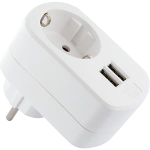 Schwaiger LAD240532 Portable Device Charger, White