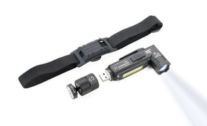 TROIKA ECO KNICKLICHT Czarny Hand flashlight + Headband flashlight COB LED