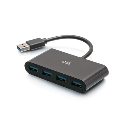 C2G C2G54461 huby i koncentratory USB 3.2 Gen 1 (3.1 Gen 1) Type-A Czarny