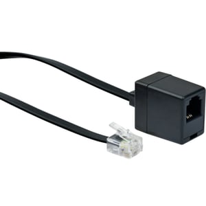 Schwaiger 10m RJ-11 - RJ-11 Czarny