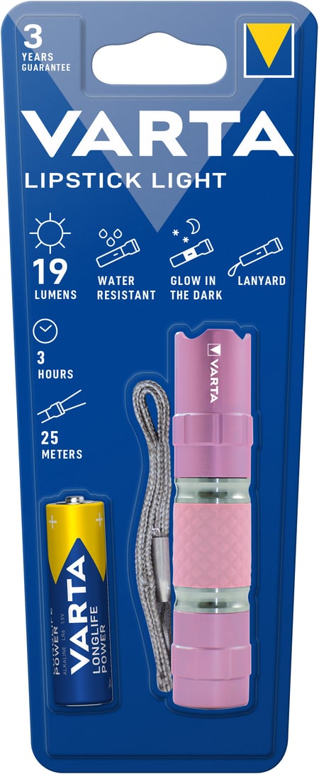 Varta Lipstik Różowy Uniwersalna latarka LED