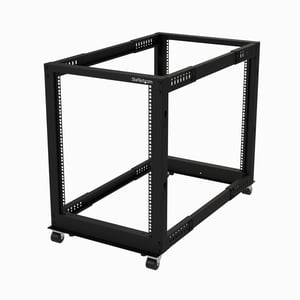 StarTech 4POSTRACK15U 15U-rack, fristående rack, svart