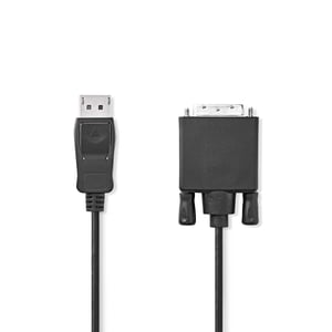 Nedis CCGL37200BK20 adapter kablowy 2 m DisplayPort DVI-D Czarny