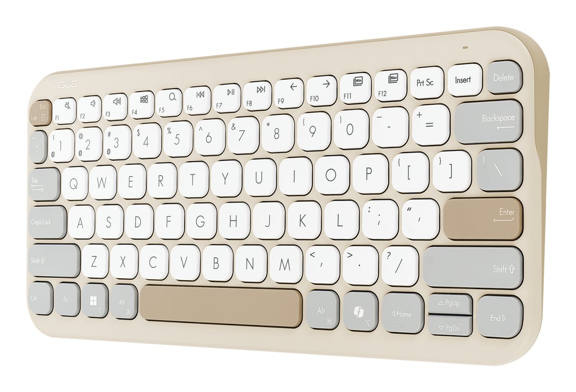 ASUS KW100 KEYBOARD/BG/UI/80 klawiatura Uniwersalne Bluetooth Beżowy