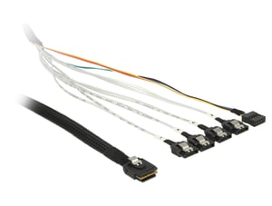 DeLOCK 1m, SFF-8087/4 x SATA 7p Multicolor