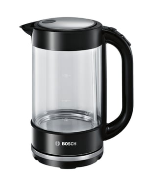 Bosch TWK70B03 Wasserkocher 1,7 l 2400 W Schwarz, Transparent