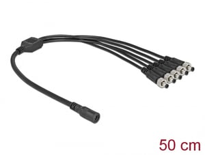 DeLOCK Cable, DC 5.5 x 2.1 mm Splitter, 1 x Female to 5 x Male, Screw-Terminal