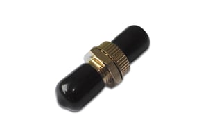Digitus ST/ST-Glasfaseradapter, Simplex, Multimode (MM), Keramikferrule, schwarze Endkappen
