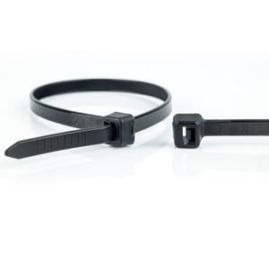 WKK 110226071 kabelband, avtagbart kabelband, plast, svart, 100 st.