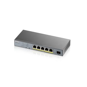 Zyxel GS1350-6HP-EU0101F Managed L2-Gigabit-Ethernet-Switch (10/100/1000) mit PoE-Unterstützung, grau