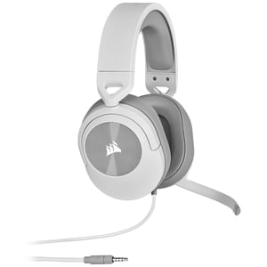 Corsair HS55 STEREO Hörlurar med sladd, huvudband, gaming, vit