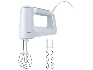 Braun HM 3100 WH 500 W Hand Mixer, White