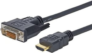 Vivolink PROHDMIDVI2 Kabeladapter, 2 m, HDMI Typ A (Standard), DVI-D, schwarz
