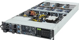 GIGABYTE XV23-ZU0-AAJ1 LGA 6096 Rack (2U) Czarny, Stal