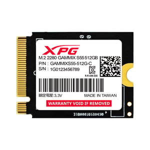 XPG SGAMMIXS55-512G-C SSD-Laufwerk mit 512 GB, M.2, PCI Express 4.0, NVMe, 3D-NAND