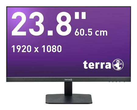 TERRA 2427W monitor komputerowy 60,5 cm (23.8") 1920 x 1080 px Full HD LCD Czarny