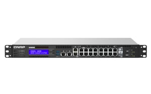 QNAP QGD-1602P Managed L2 Gigabit Ethernet (10/100/1000) PoE Support 1U Black, Gray