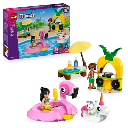 LEGO Friends Impreza na basenie z jednorożcem i flamingiem