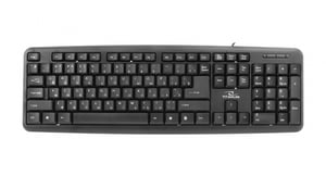 Esperanza TKR101 klawiatura Biuro USB QWERTY Angielski, Rosyjski Czarny