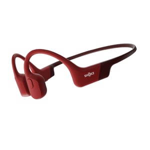 SHOKZ OPENRUN Kopfhörer-Set, kabellos, Nackenbügel, Sport, Bluetooth, rot