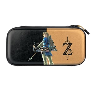 PDP Slim Deluxe: Hyrule Hero Link Nintendo Case, Black, Gold