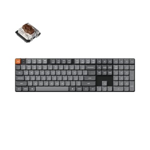 Keychron K5 Max klawiatura Uniwersalne USB + RF Wireless + Bluetooth Czarny, Szary