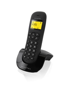 Alcatel C250 DECT-Telefon Name und Identifizierung des Anrufers Schwarz