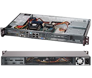 Supermicro CSE-505-203B Rack-Barebone-Server (1U)
