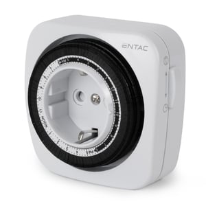 Entac EMTM24-1E adapter wtyczek zasilających Czarny, Biały