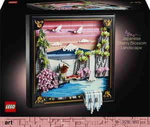 LEGO ART Japoński krajobraz z kwitnącą wiśnią