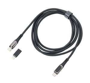 TROIKA CBL20/BK kabel USB 2 m USB C USB C/Lightning 100 W Czarny