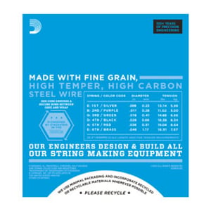 D'Addario EXL125 struna instrumentu muzycznego Prąd elektryczny 6 szt. Stal Gitara