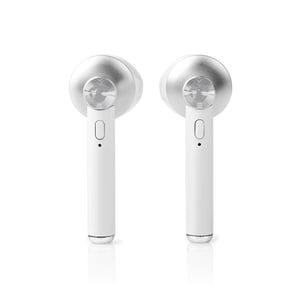 Nedis HPBT3052WT Earbuds/Headset Wireless In-Ear Bluetooth Charging Case White