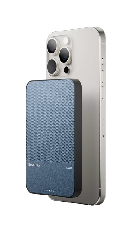 фото Зовнішній акумулятор (павербанк) Native Union 5000mAh Navy (PB-5KMS-NAV)