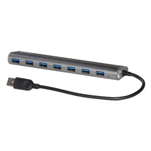 i-tec Metal U3HUB778 USB 3.2 Gen 1 (3.1 Gen 1) Type-A-Hubs und -Hub-Sets, 5000 Mbit/s, silberfarben