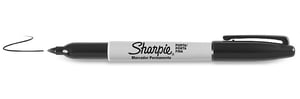 Sharpie Fine Point marker permanentny Końcówka cienka Czarny 12 szt.