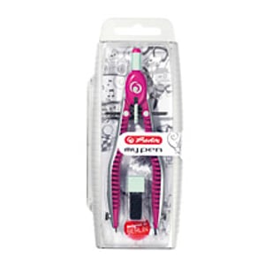 Herlitz 11122348 Lineal, Cyan, Rosa