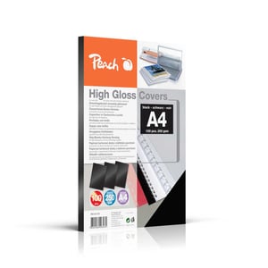 Peach PB100-02 A4 Envelope, Black, 100 pcs.