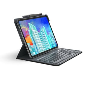 ZAGG Messenger Folio 2 QWERTY Skandinavien Bluetooth Dunkelgrau