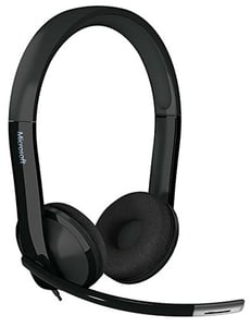 Microsoft LifeChat LX-6000 for Business Headset med sladd, huvudband, kontor/callcenter, svart