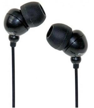 Maxell PLUGZ Hörlurar, sladdanslutna, in-ear, musik, svart