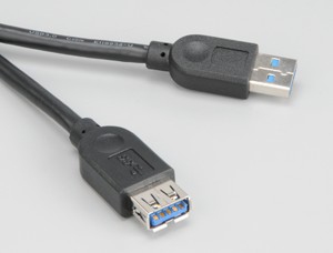 Akasa USB 3.0-Verlängerungskabel, 1,5 m, schwarz