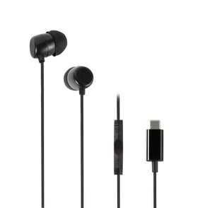 Vivanco WEVVSP10USBC-BK Kopfhörer-Set, kabelgebunden, In-Ear, Telefonie/Musik, USB Type-C, schwarz