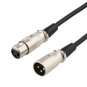 Deltaco XLR-1020 kabel audio 2 m Czarny