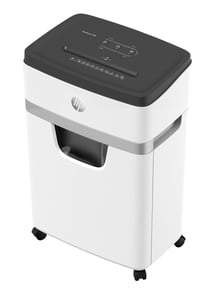 HP OneShred 12MC Shredder, Micro-Cut, 65 dB, 22 cm, White