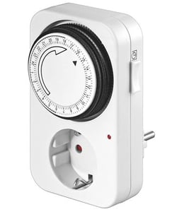 Microconnect GRUTIMER elektrischer Timer, weiß, Tagesprogrammierer