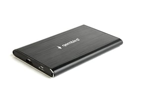 Gembird EE2-U3S-4 Hard Drive Enclosure, Black, 2.5"