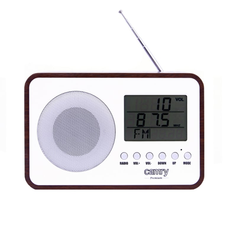 Camry Premium CR 1153 radio Przenośny Cyfrowy Brązowy, Szary, Biały